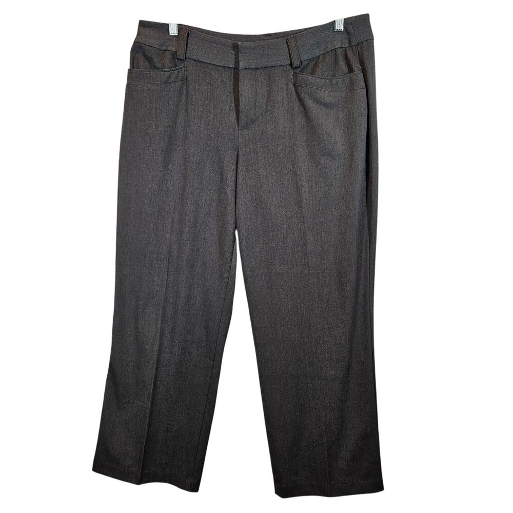 Christopher & Banks Gray Dress Pants Womens 14P Slacks Career Office date night